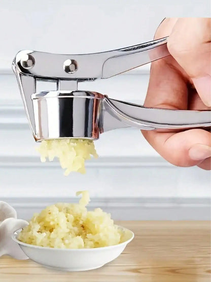 Premium Garlic Press – Stainless Steel Garlic Crusher & Ginger Mincer