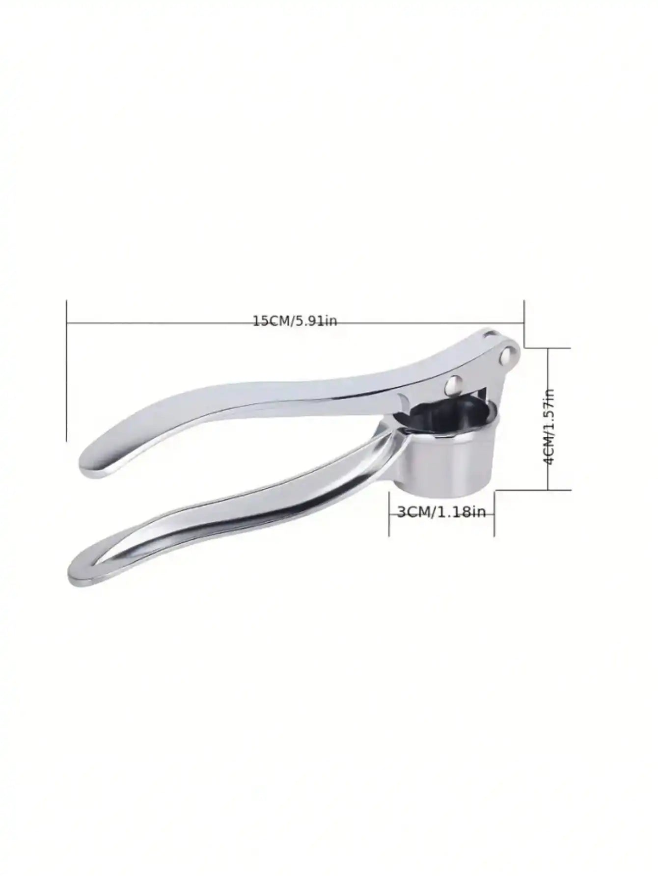 Premium Garlic Press – Stainless Steel Garlic Crusher & Ginger Mincer